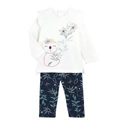 Bébé-Pyjama, surpyjama-Pyjama bébé 2 pièces en velours Paloma