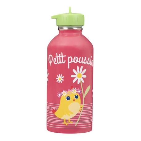 Garçon-Gourde pour enfant - DRAEGER PARIS - Petit Poussin - 300 ml - Acier inoxydable - Rose