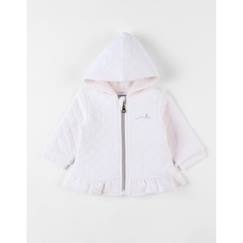 Veste à capuche zippée matelassée T: 3Y - rose  - vertbaudet enfant