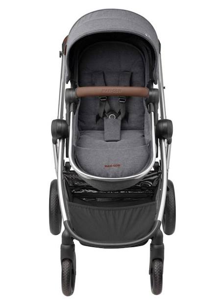 MAXI-COSI Poussette 2 en 1 Zelia 3 Luxe, nacelle intégrée, 4 roues, Twillic Grey GRIS 5 - vertbaudet enfant 