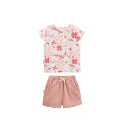 Ensemble bébé t-shirt et short en gaze de coton Lipsi  - vertbaudet enfant