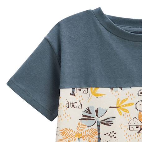 Ensemble bébé t-shirt et short Tapioca GRIS 4 - vertbaudet enfant 