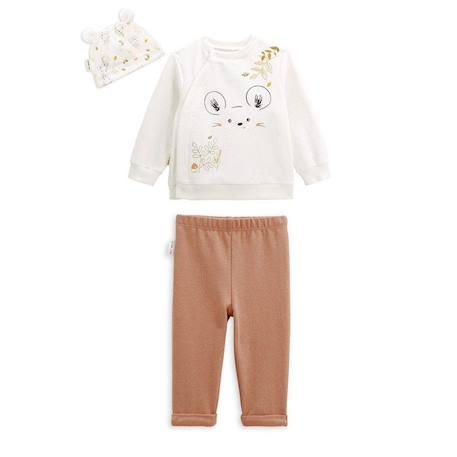 Bébé-Ensemble-Ensemble sweat et pantalon avec bonnet bébé mixte Mini Souris