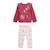 Ensemble bébé sweat-shirt et pantalon en molleton Oma Biche ROSE 1 - vertbaudet enfant 