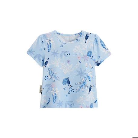 Ensemble bébé t-shirt et short en gaze de coton Bella Chica BLEU 2 - vertbaudet enfant 