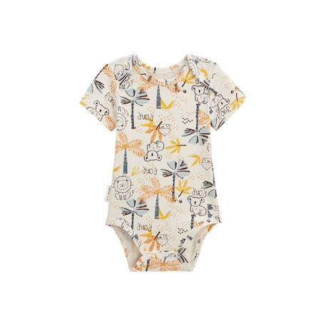 Lot de 2 bodies bébé manches courtes Tapioca GRIS 2 - vertbaudet enfant 