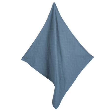 Couverture Bébé Respirante ROBA - Seashells - 80 x 80 cm - 100% Coton Oeko-Tex - Aspect Tricoté - Bleu Indigo BLEU 6 - vertbaudet enfant 