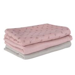 Lot de 3 Couches Lavables en Coton Bio - ROBA - Lil Planet - Rose - Fille  - vertbaudet enfant