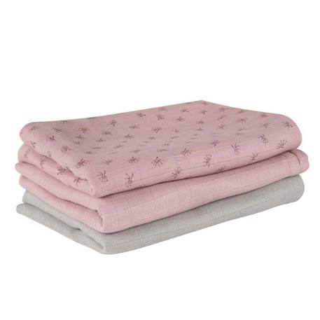 Lot de 3 Couches Lavables en Coton Bio - ROBA - Lil Planet - Rose - Fille ROSE 1 - vertbaudet enfant 