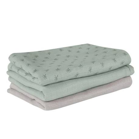 Lot de 3 Couches Lavables en Coton Bio - ROBA - Lil Planet - Mixte - Vert VERT 1 - vertbaudet enfant 