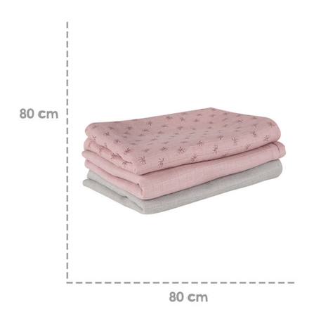 Lot de 3 Couches Lavables en Coton Bio - ROBA - Lil Planet - Rose - Fille ROSE 5 - vertbaudet enfant 