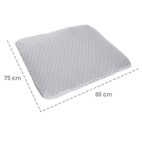 ROBA Drap Housse Bébé 'Lil Planet' 75x85 cm pour Matelas à Langer - Jersey BIO - Gris argenté GRIS 5 - vertbaudet enfant 