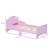 Lit Enfant - HOMCOM - Design Princesse Motif château - sommier à Lattes Inclus - MDF Contre-plaqué Rose ROSE 3 - vertbaudet enfant 