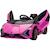 HOMCOM Voiture électrique Enfants de Sport Supercar 12 V - V. Max. 8 Km-h Effets sonores + Lumineux Rose ROSE 1 - vertbaudet enfant 