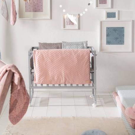 ROBA Parure de lit Bébé Bio 'Lil Planet' - Housse de Couette 100x135 + Taie 40x60 - Rose ROSE 4 - vertbaudet enfant 