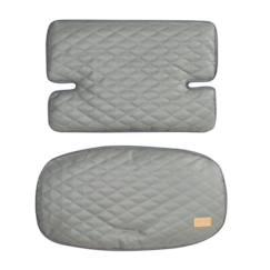 Puériculture-Chaise haute, réhausseur-Coussin de Chaise Haute ROBA - Design Stone Matelassé - Pour Toutes les Chaises Sit Up - Gris Foncé