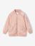 Blouson bomber effet satiné fille rose poudré 1 - vertbaudet enfant 