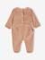 Lot de 3 dors-bien en velours bébé BASICS Lot camel+Lot cappuccino+Lot rose poudré 12 - vertbaudet enfant 