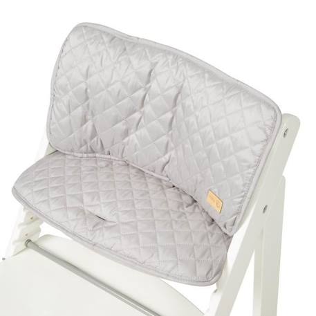 ROBA Coussin de Chaise Haute en 2 Pièces - roba Style - Hydrofuge - Convient à la Chaise Haute Évolutive Sit Up - Gris Argenté GRIS 2 - vertbaudet enfant 