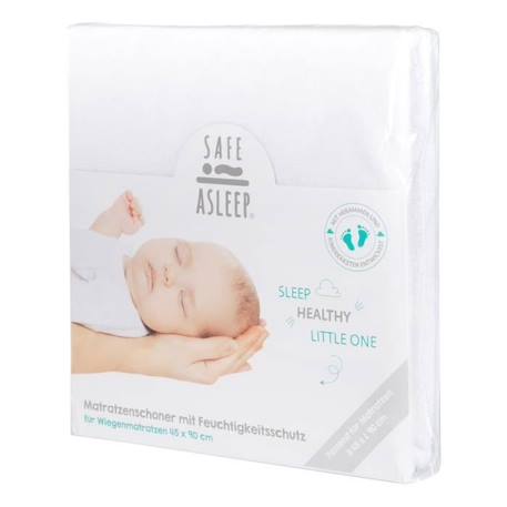 Protège-matelas Bébé ROBA - safe asleep® - Blanc - Respirant et Imperméable BLANC 4 - vertbaudet enfant 