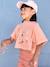 T-shirt cropped sport fille motifs égéries abricot 3 - vertbaudet enfant 