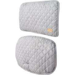 ROBA Coussin de Chaise Haute en 2 Pièces - roba Style - Hydrofuge - Convient à la Chaise Haute Évolutive Sit Up - Gris Argenté  - vertbaudet enfant