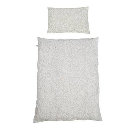 ROBA Parure de lit Bébé 'miffy®' Coton - Housse de Couette 100x135 cm + Taie 40x60 cm GRIS 1 - vertbaudet enfant 