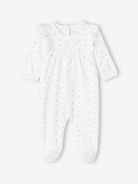 Lot de 2 dors-bien bébé fille en velours bleu ciel 2 - vertbaudet enfant 