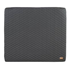 ROBA Matelas à Langer Luxe 85x75 cm - Similicuir - Imperméable et Doux - Design Graphite Matelassé - Anthracite  - vertbaudet enfant