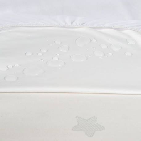 Protège-matelas Bébé ROBA - safe asleep® - Blanc - Respirant et Imperméable BLANC 3 - vertbaudet enfant 