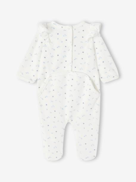 Lot de 2 dors-bien bébé fille en velours bleu ciel 4 - vertbaudet enfant 