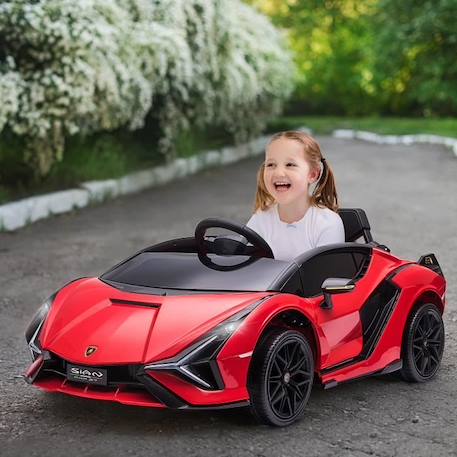 Voiture électrique pour enfants - HOMCOM - Sport Supercar - Rouge - Effets sonores + Lumineux ROUGE 2 - vertbaudet enfant 