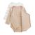 Lot de 2 bodies bébé manches longues ouverture croisée Noisette BLANC 4 - vertbaudet enfant 