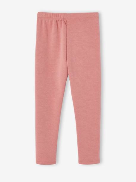 Legging doublé polaire fille blush+marine 2 - vertbaudet enfant 