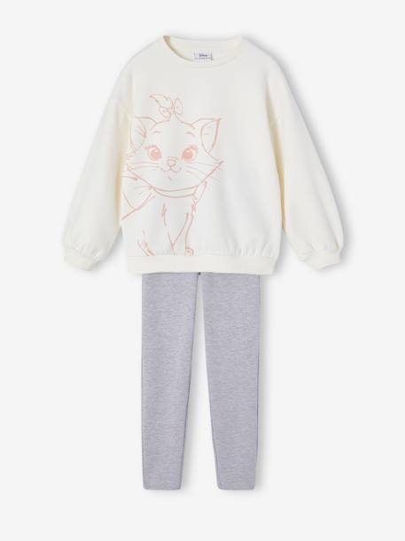 Ensemble sweat + legging Disney® Marie Les Aristochats fille écru 1 - vertbaudet enfant 