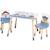 ROBA Pat Patrouille Ensemble Table + 2 Chaises Enfants - Motif Chien Chase Ruben & Marcus - Pieds en Bois Naturel - Blanc - Gris GRIS 1 - vertbaudet enfant 