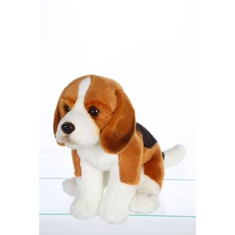 Peluche Chien Beagle - GIPSY TOYS - Assis, 25 cm MARRON 1 - vertbaudet enfant 