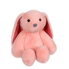 Jouet-Peluche Lapin Trendy Bunny - GIPSY TOYS - Rose, 28 cm