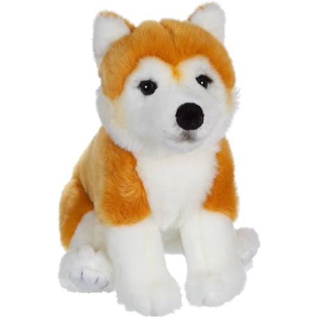 Peluche Chien Shiba - GIPSY TOYS - Assis, 25 cm BLANC 2 - vertbaudet enfant 