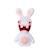 Peluche Lapins Crétins Bean - GIPSY TOYS - Bouche Ouverte, 18 cm BLANC 1 - vertbaudet enfant 