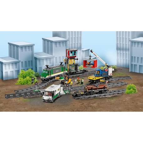 LEGO® City 60198 Le Train de Marchandises Télécommandé GRIS 2 - vertbaudet enfant 