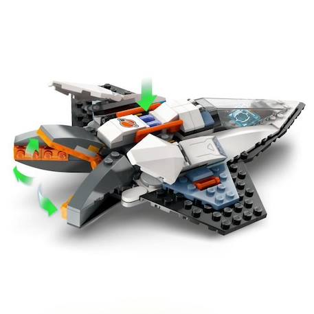 LEGO® 60430 City Le Vaisseau Interstellaire, Jouet sur l'Espace, Cadeau Enfants Dès 6 Ans, Jeu Créatif avec Minifigurines GRIS 3 - vertbaudet enfant 