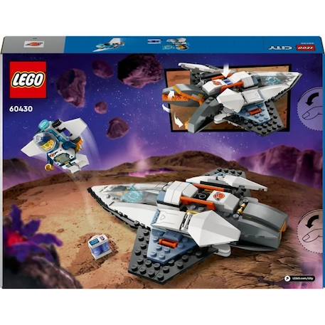 LEGO® 60430 City Le Vaisseau Interstellaire, Jouet sur l'Espace, Cadeau Enfants Dès 6 Ans, Jeu Créatif avec Minifigurines GRIS 6 - vertbaudet enfant 