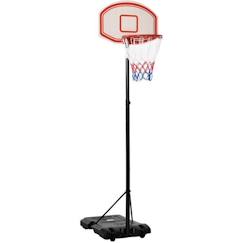 HOMCOM Panier de basket-ball sur pied ajustable portable hauteur réglable 212-250 cm base de lestage sur roulettes poteau métal  - vertbaudet enfant