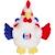 Peluche Coq FFF Sonore - GIPSY TOYS - 25 cm BLANC 2 - vertbaudet enfant 