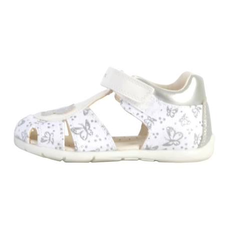 Sandales - GEOX - Elthan - Blanc - Scratch - Enfant BLANC 1 - vertbaudet enfant 