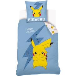 Linge de maison et décoration-Linge de lit enfant-Housse de couette-Housse de couette Pikachu réversible enfant - Nintendo - 140x200 cm - 100% coton