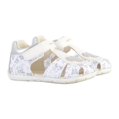 Sandales - GEOX - Elthan - Blanc - Scratch - Enfant BLANC 3 - vertbaudet enfant 