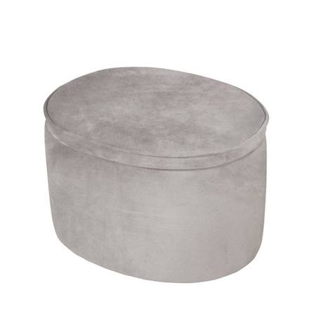 ROBA Pouf Coffre Enfant 'Lil Sofa' Confortable en Velours - Gris argenté GRIS 5 - vertbaudet enfant 