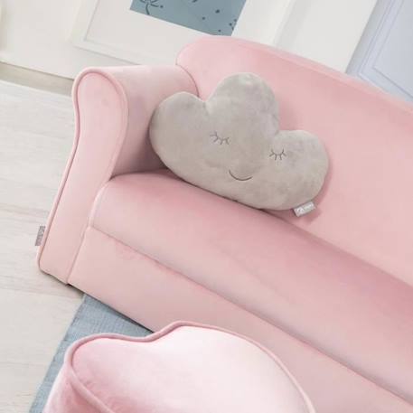 ROBA Mini Canapé Enfant en Velours Lil Sofa - Dossier Confortable avec Accoudoirs - Rose ROSE 4 - vertbaudet enfant 